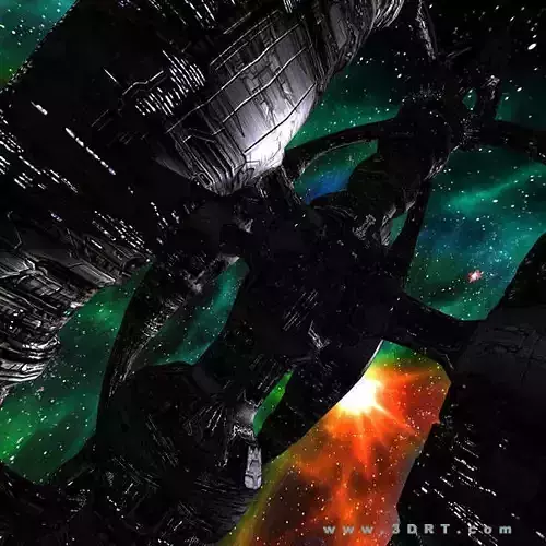 3DRT - Norad Space Stations - Aeon Low-poly 3D model