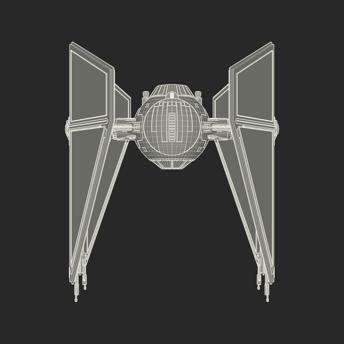 TIE Interceptor 3D model_15