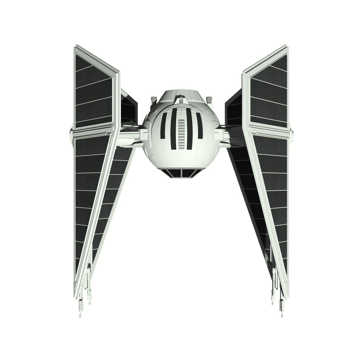 TIE Interceptor 3D model_5