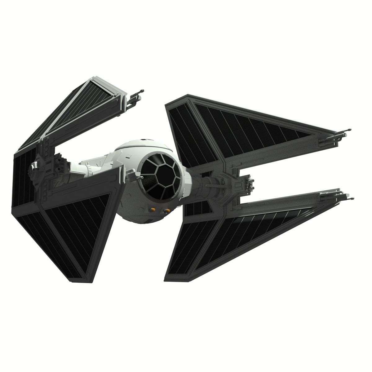 TIE Interceptor 3D model_1