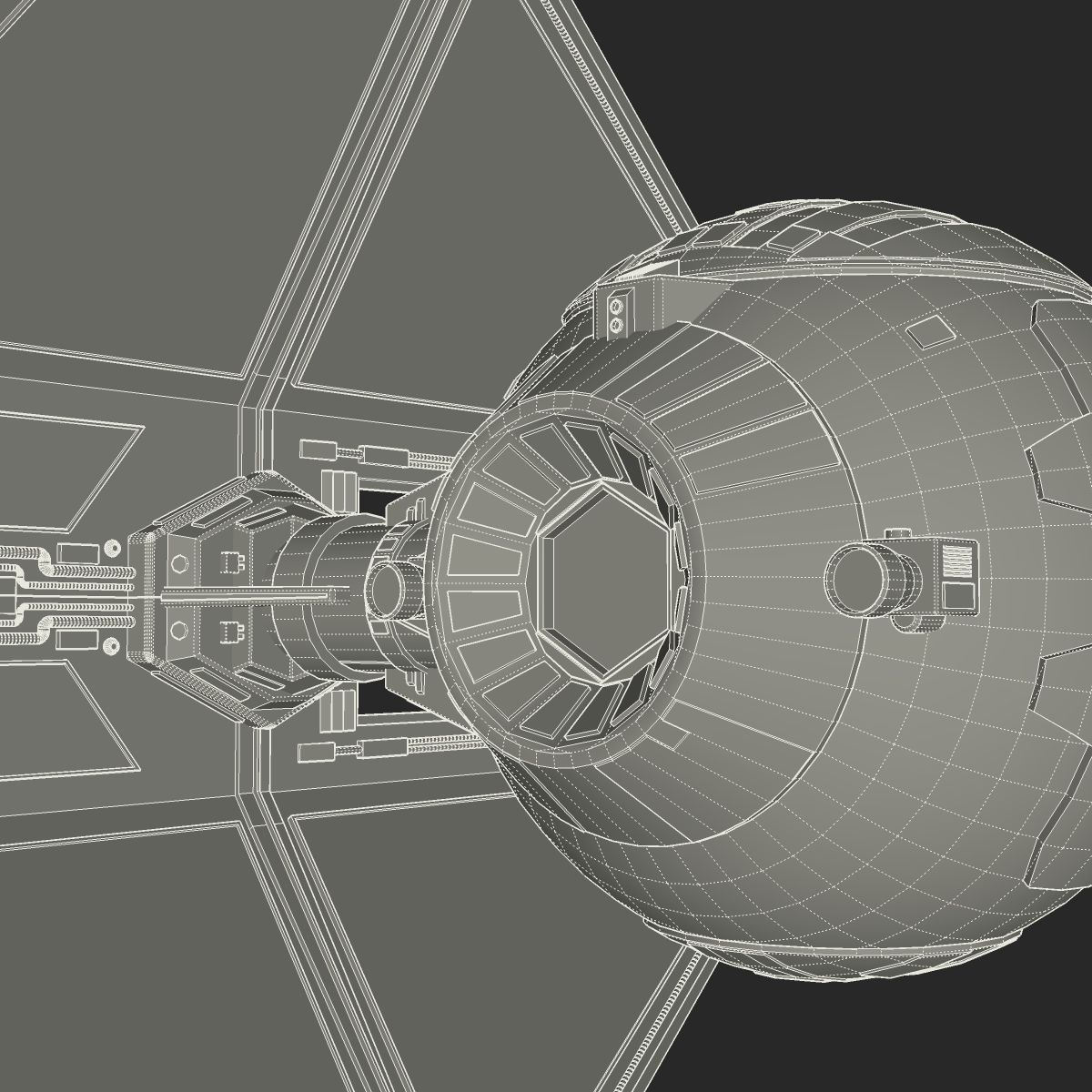 TIE Interceptor 3D model_19