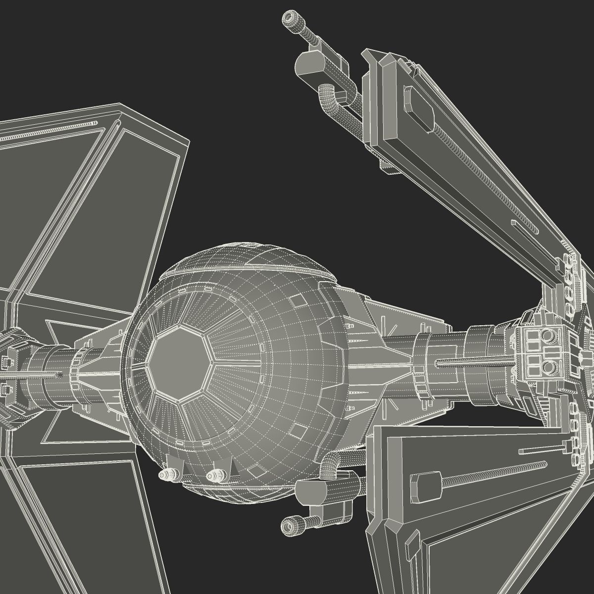 TIE Interceptor 3D model_17
