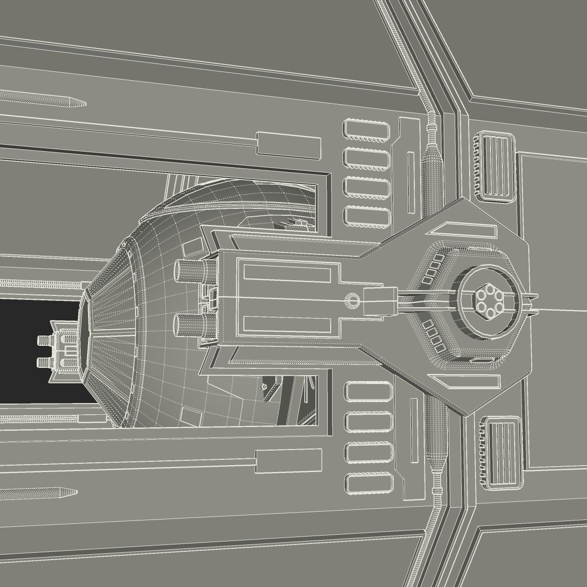 TIE Interceptor 3D model_18