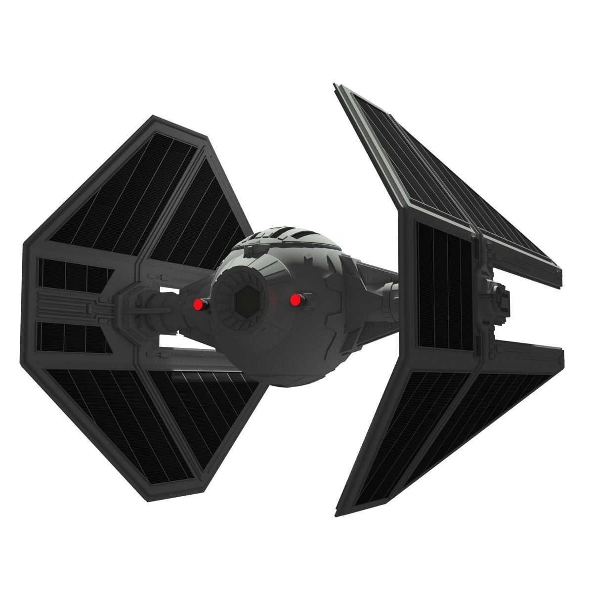 TIE Interceptor 3D model_2