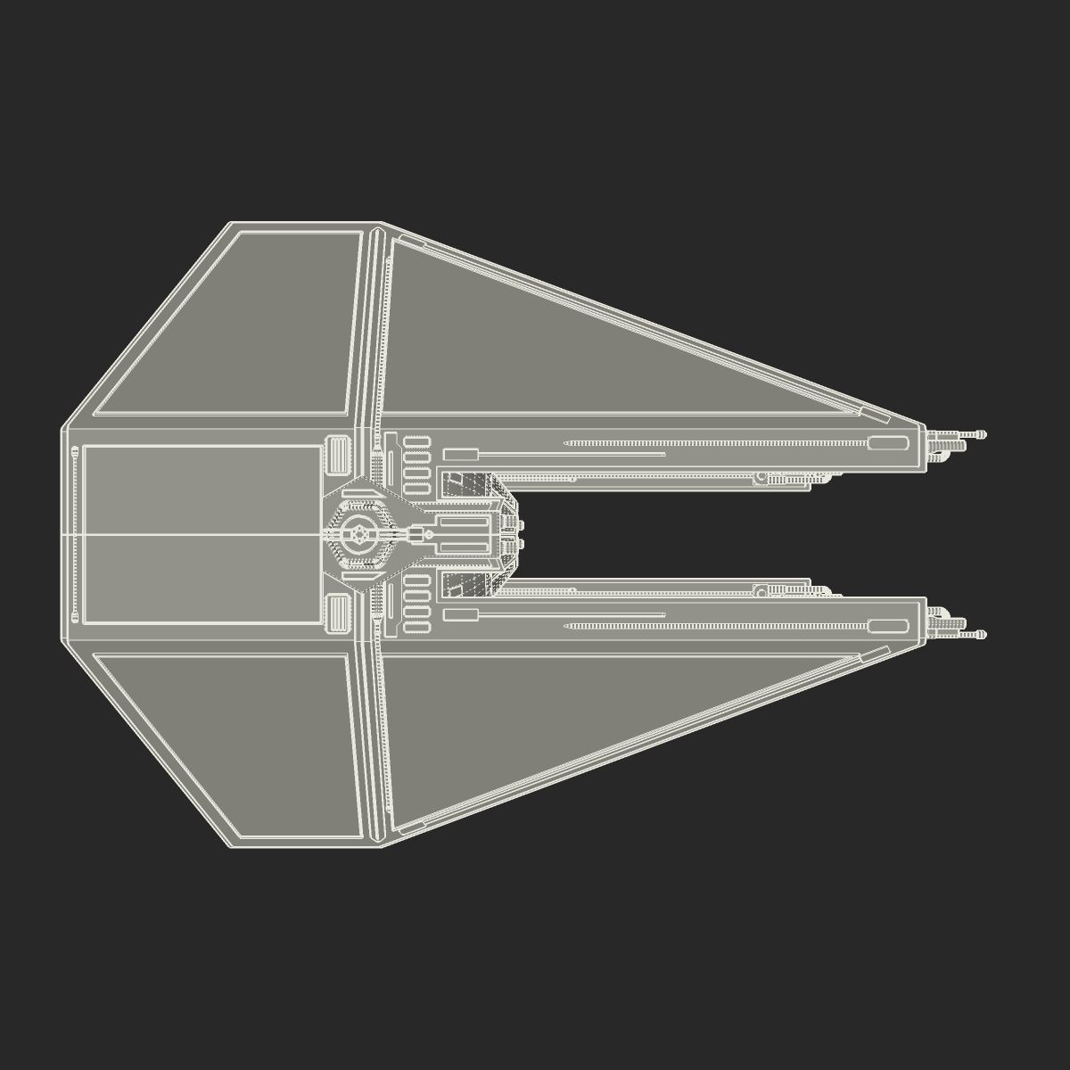 TIE Interceptor 3D model_13