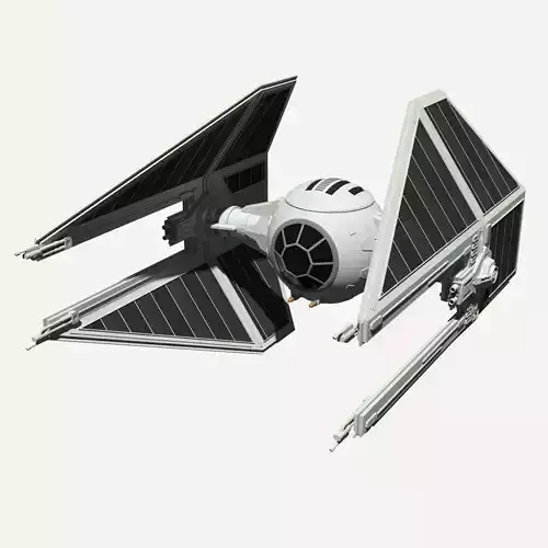 TIE Interceptor 3D model