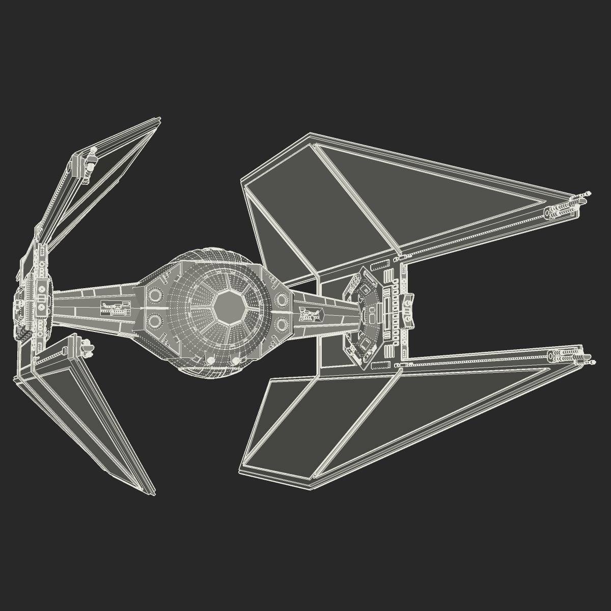 TIE Avenger 3D model_9