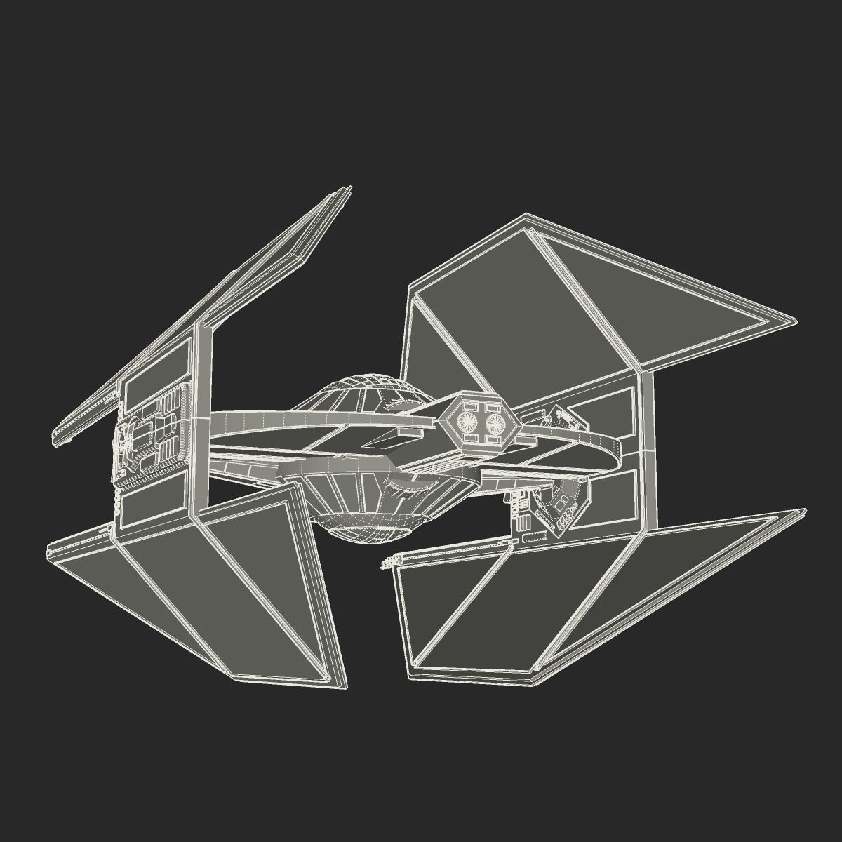 TIE Avenger 3D model_14