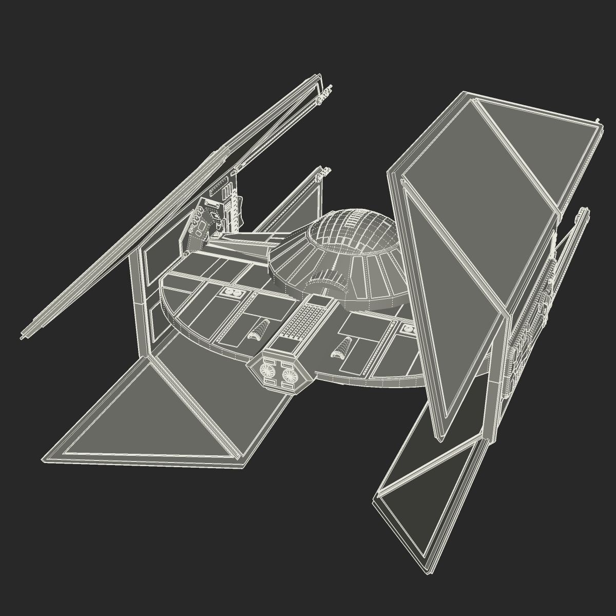 TIE Avenger 3D model_12