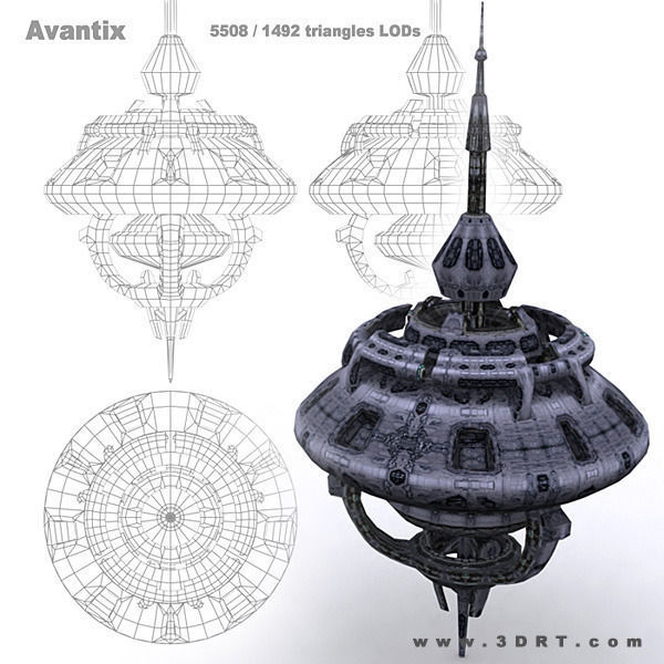 3DRT - Norad Space Station - Avantix Low-poly 3D model_5