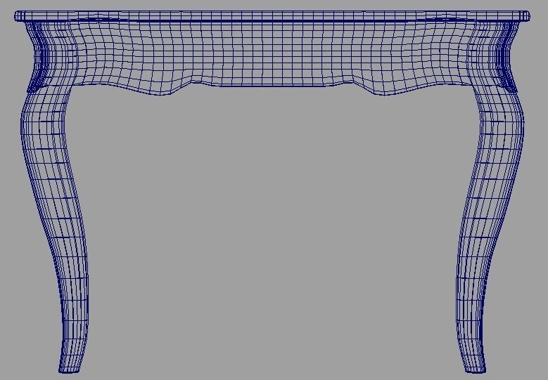 Victorian Table Low-poly 3D model