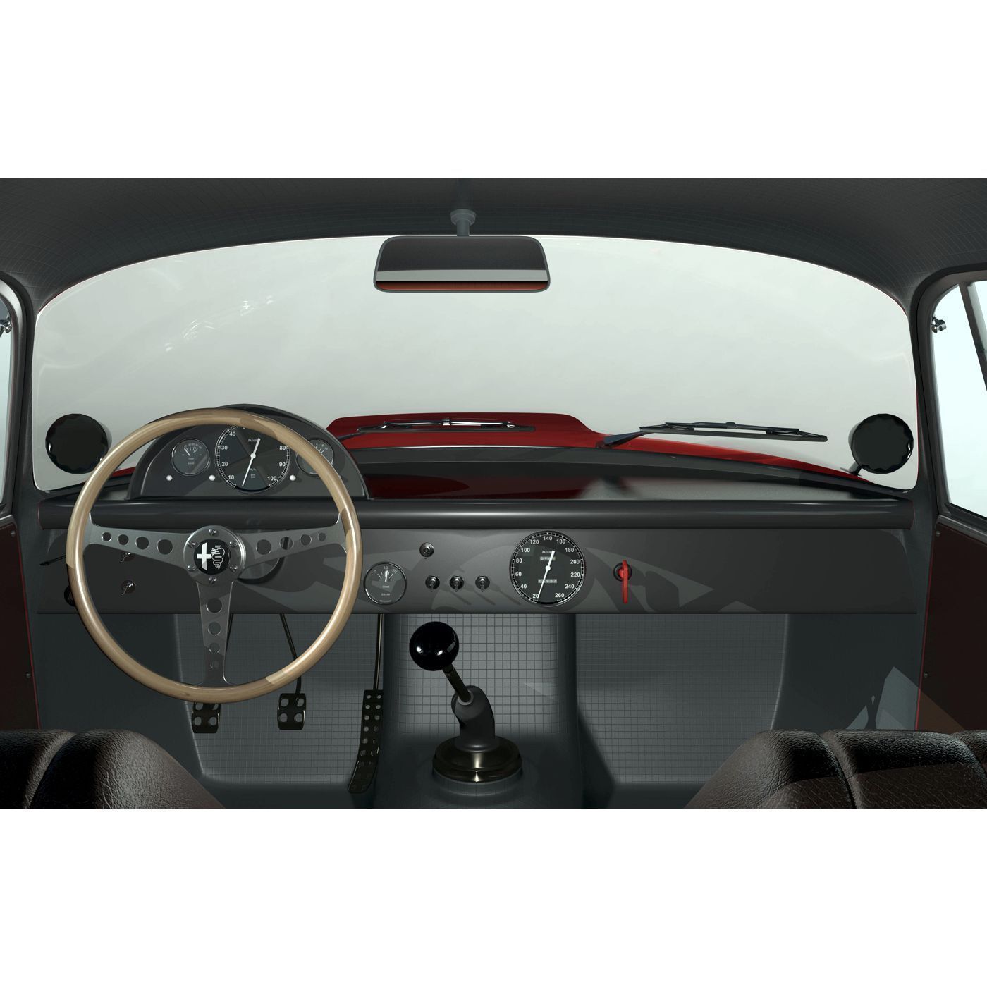 1963 Alfa Romeo TZ1 3D model_4