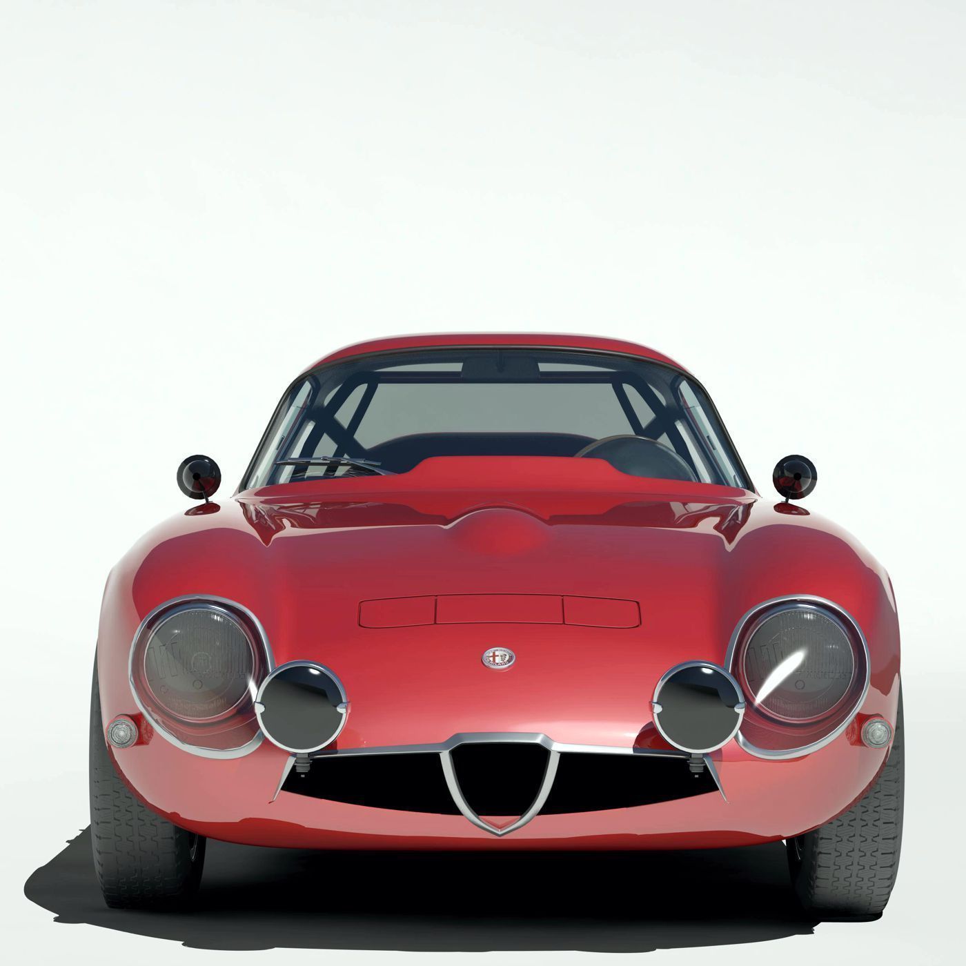 1963 Alfa Romeo TZ1 3D model_5
