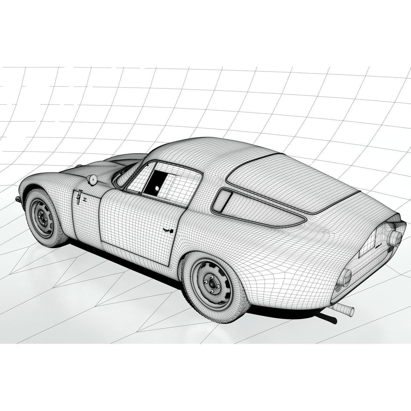 1963 Alfa Romeo TZ1 3D model_13