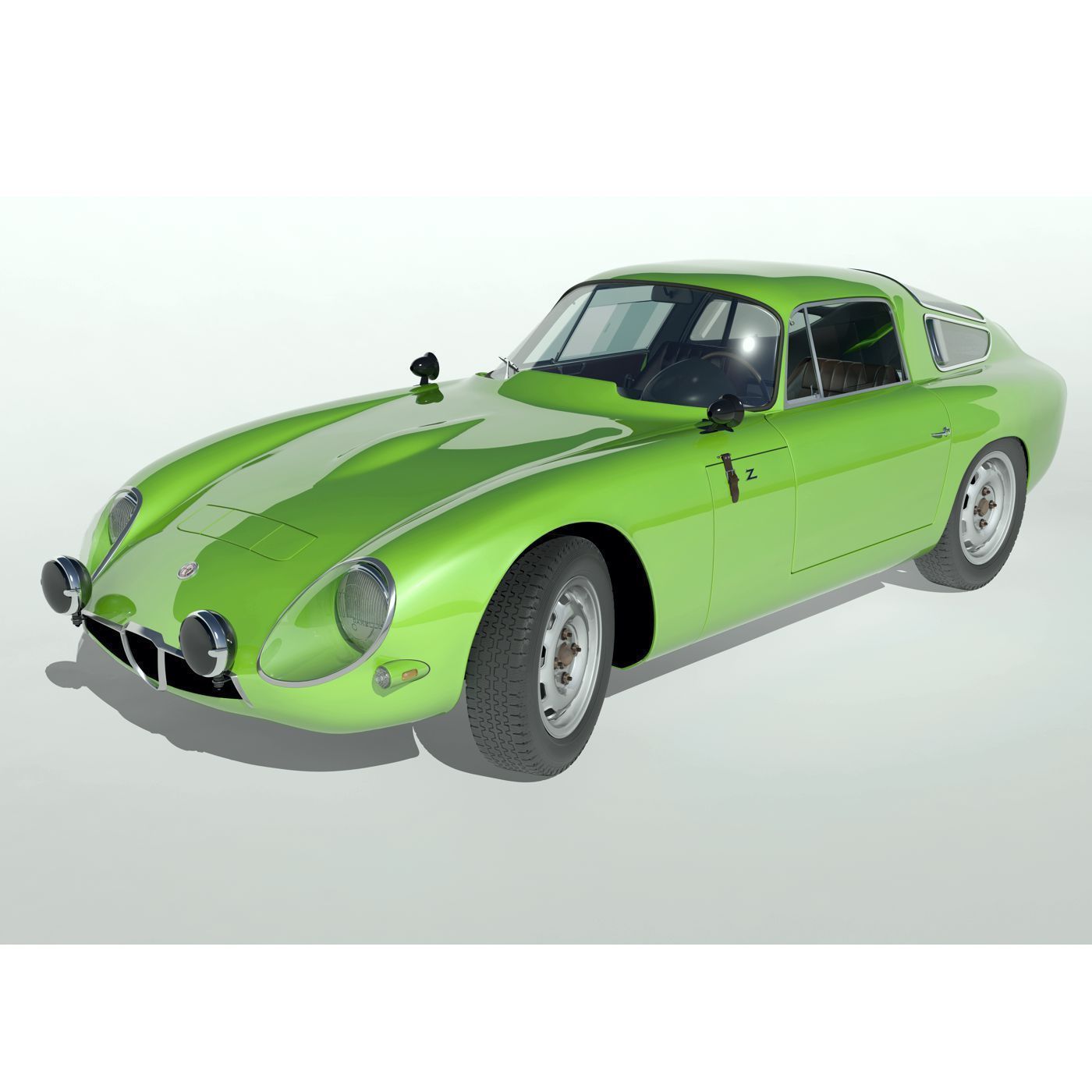 1963 Alfa Romeo TZ1 3D model_3