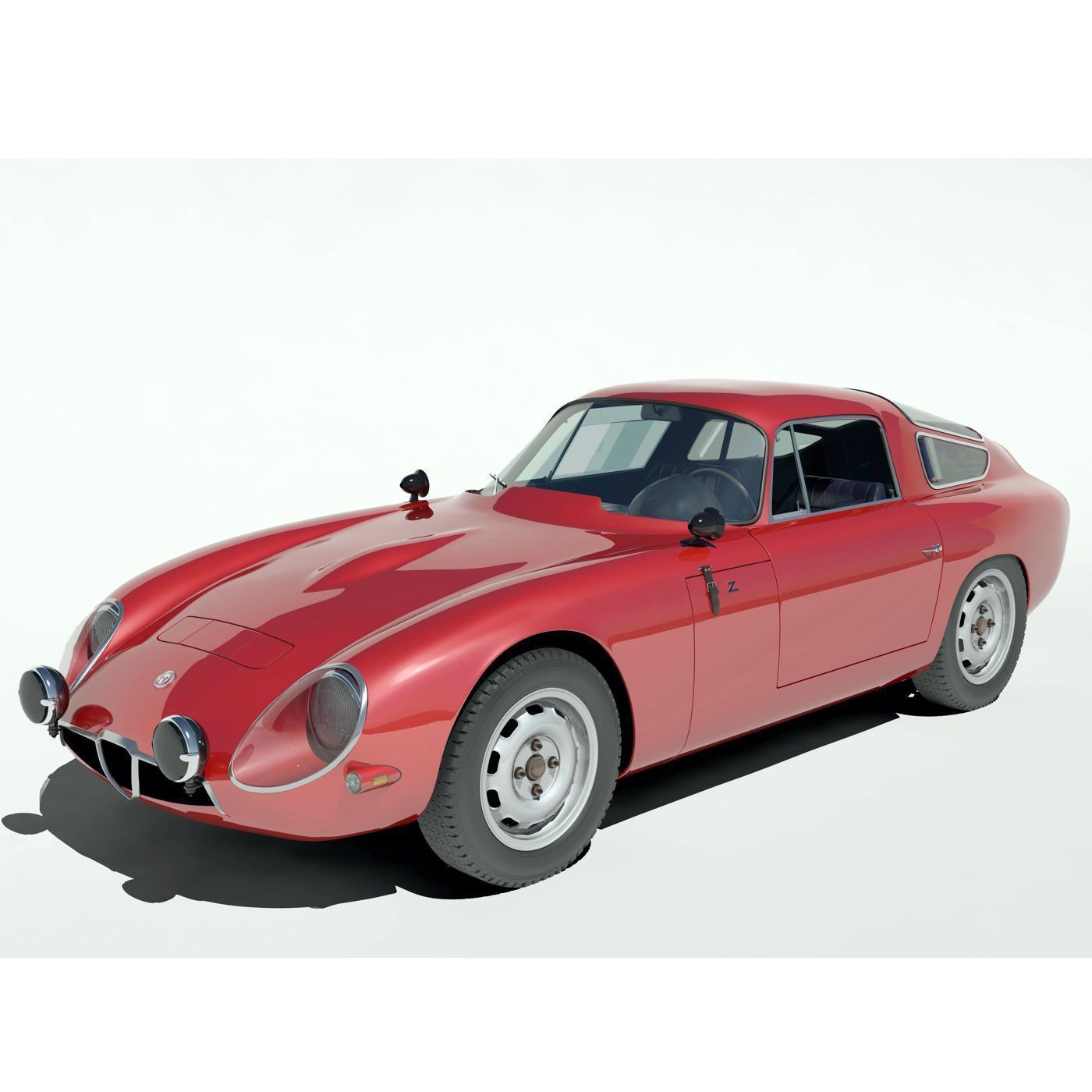 1963 Alfa Romeo TZ1 3D model_2