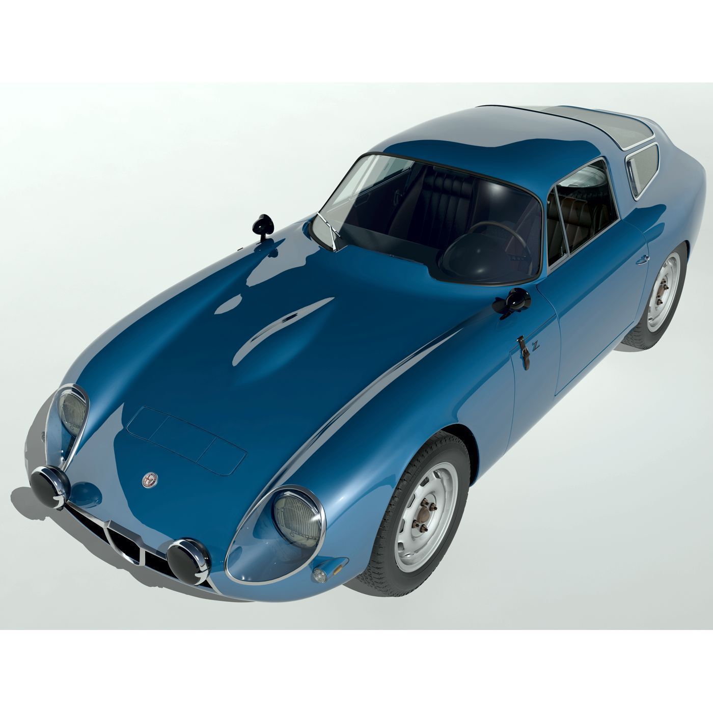 1963 Alfa Romeo TZ1 3D model_1