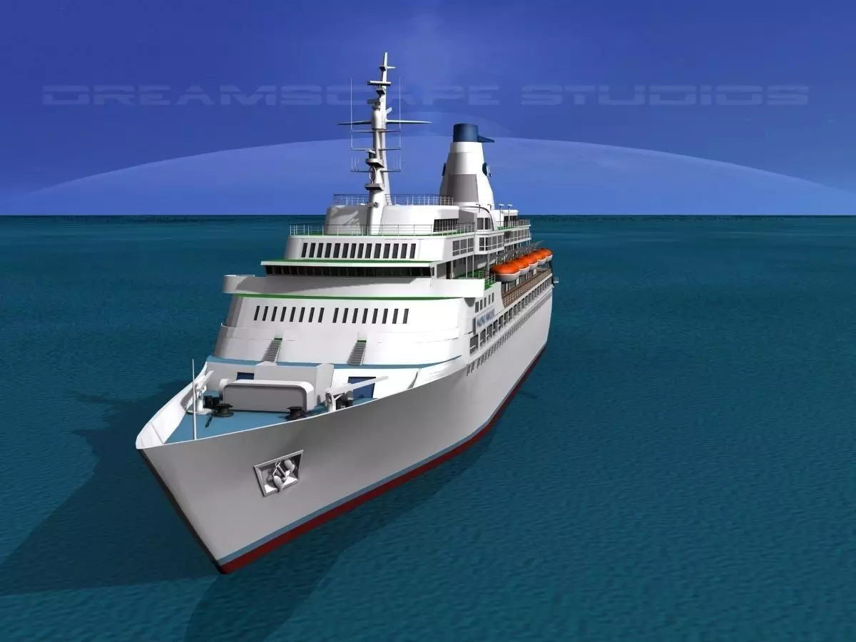 Cruise Ship Pacific Princess 3D model