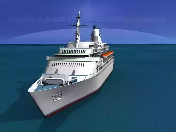 Cruise Ship Pacific Princess 3D model