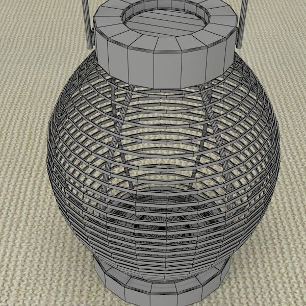 Wire Lantern 3D model_5
