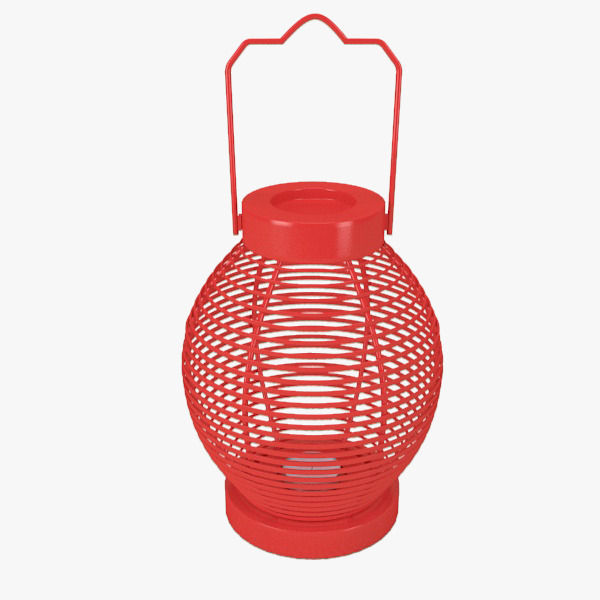 Wire Lantern 3D model_3