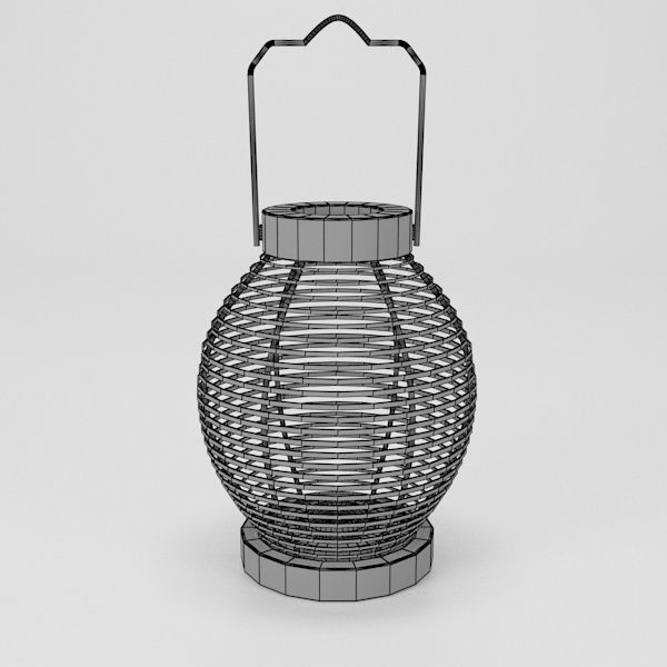 Wire Lantern 3D model_6