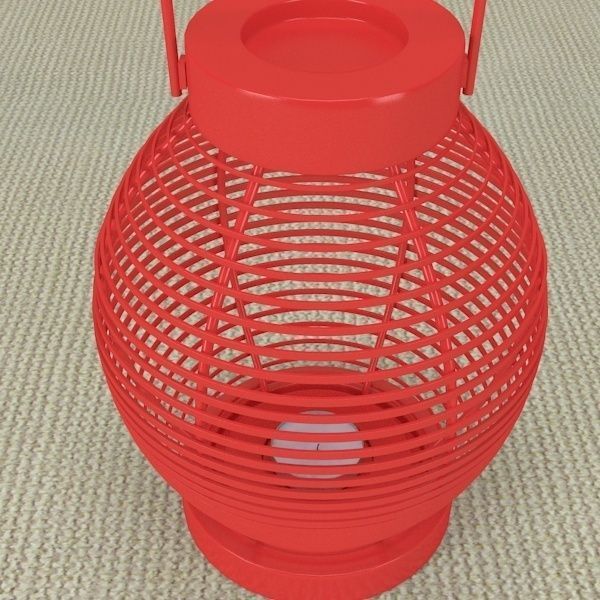 Wire Lantern 3D model_1