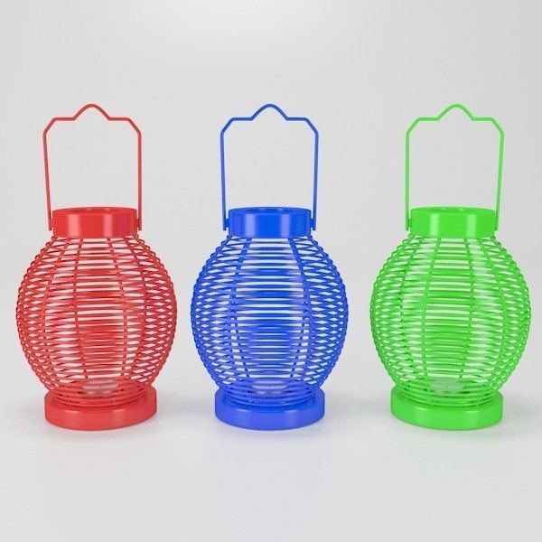 Wire Lantern 3D model_4