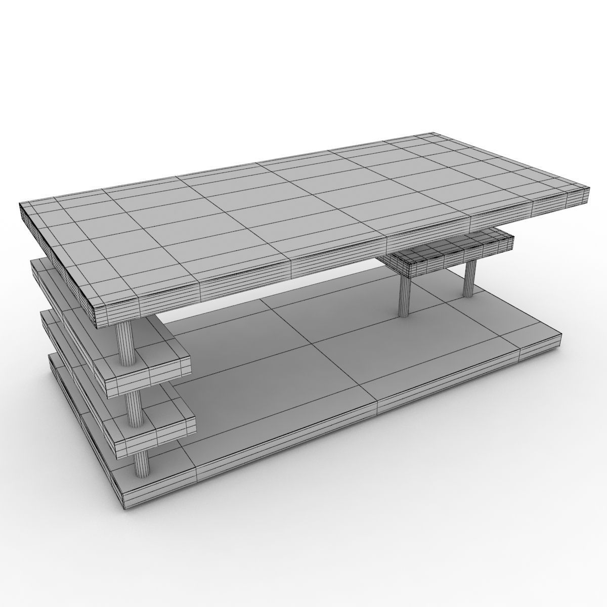 Modern Coffee Table  3D model_7