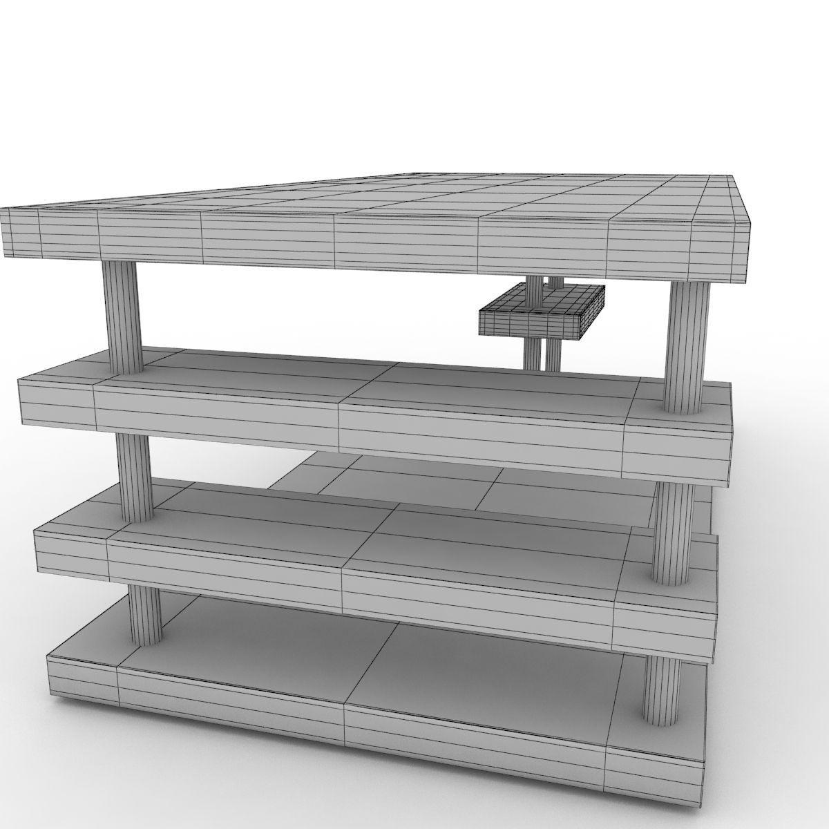 Modern Coffee Table  3D model_6