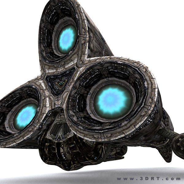 3DRT - Sci-Fi Norad Battleship - Floom Low-poly 3D model_1