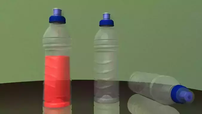 Aquarius bottle 50 cl Free 3D model