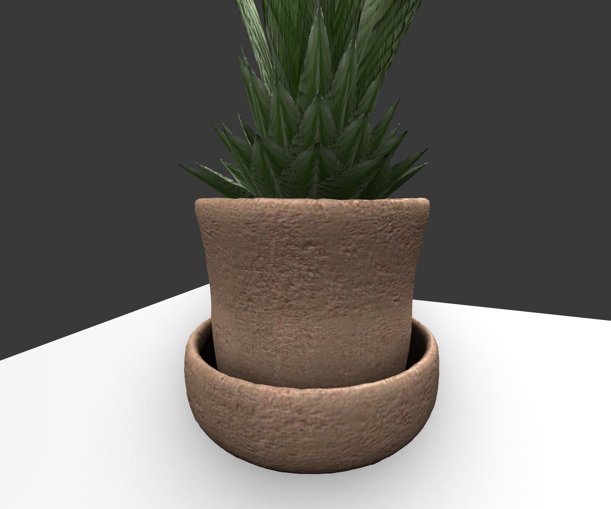 Indoor Pot Plant 3 Low-Poly Low-poly 3D model_21