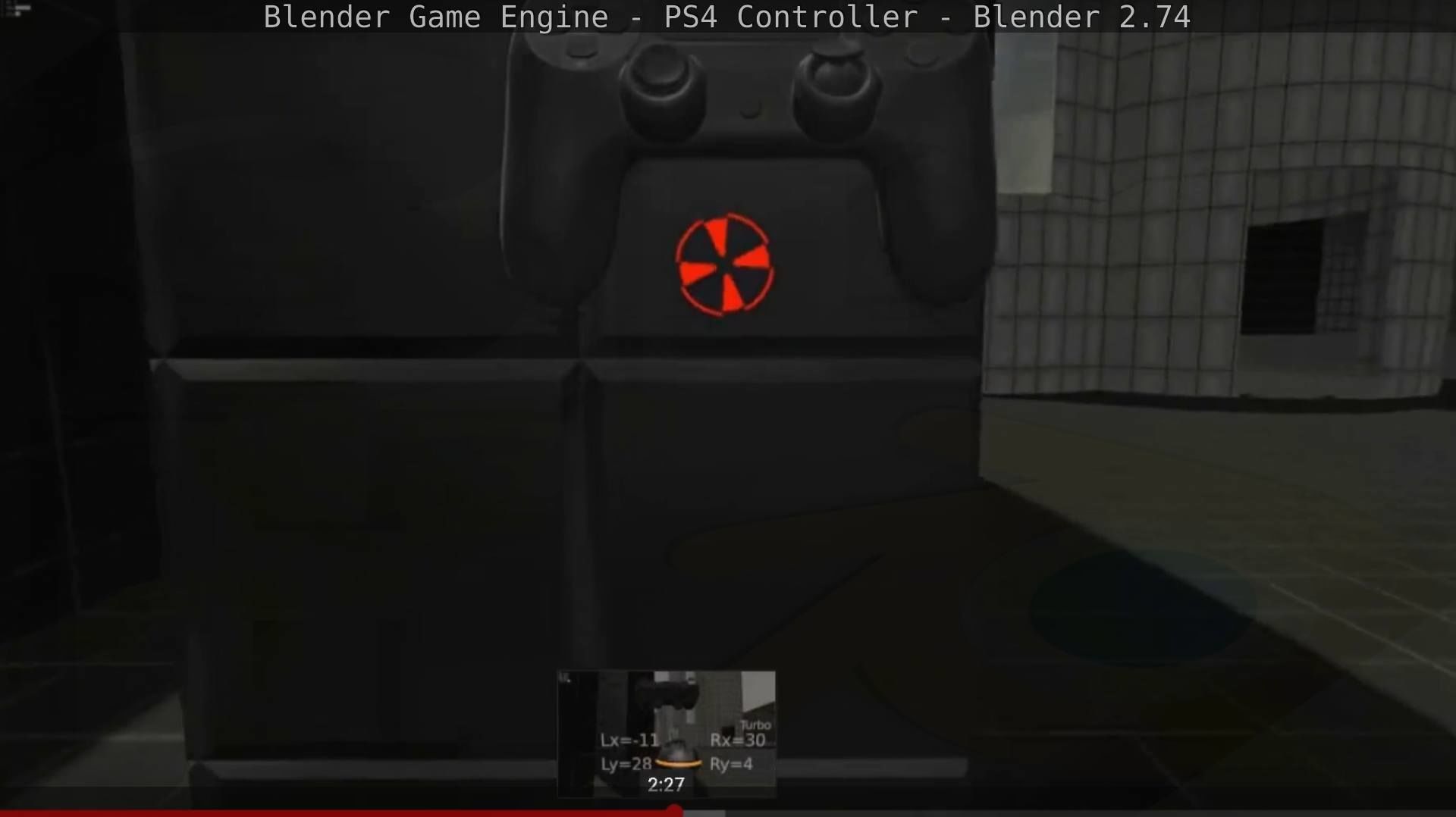 Blender Game Engine PS4 Controller Python Script Free low-poly 3D model_58