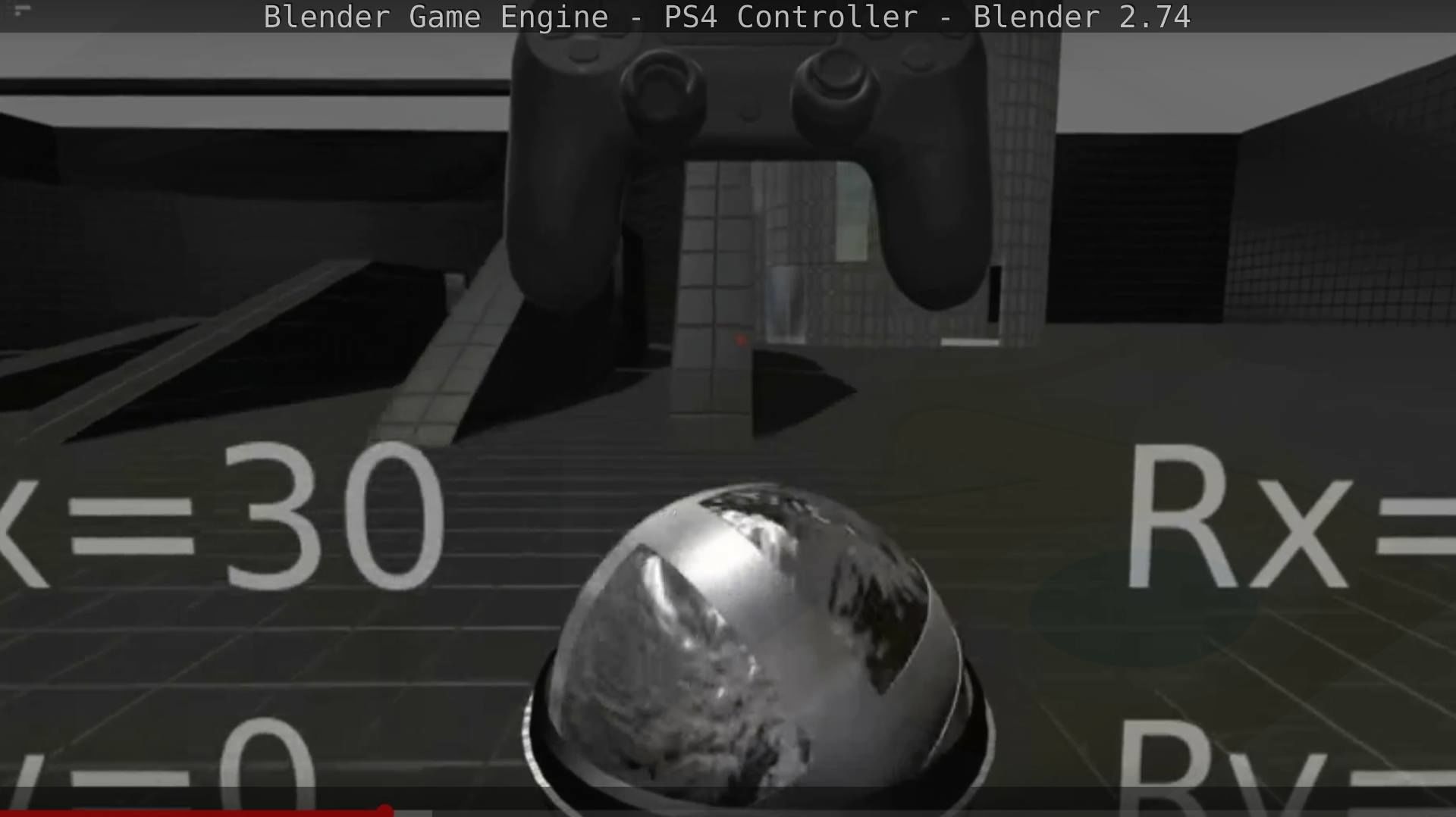 Blender Game Engine PS4 Controller Python Script Free low-poly 3D model_104