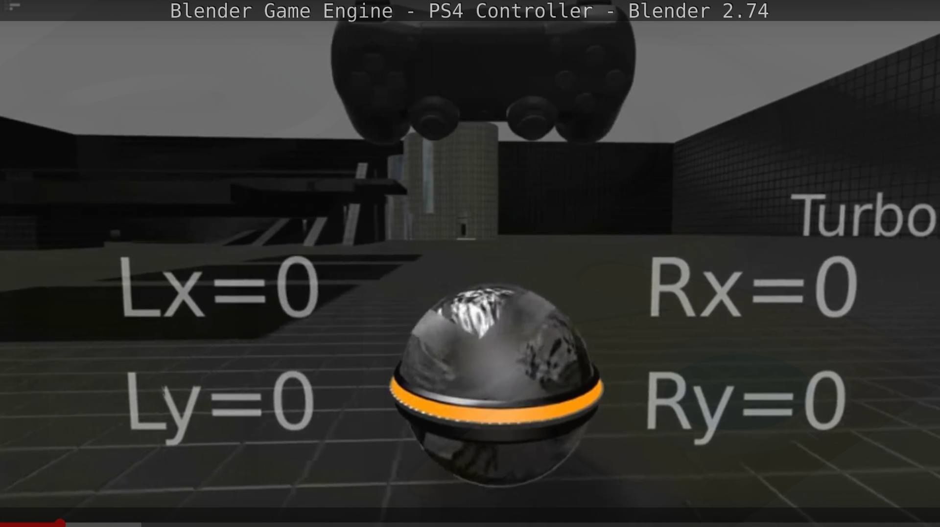 Blender Game Engine PS4 Controller Python Script Free low-poly 3D model_32