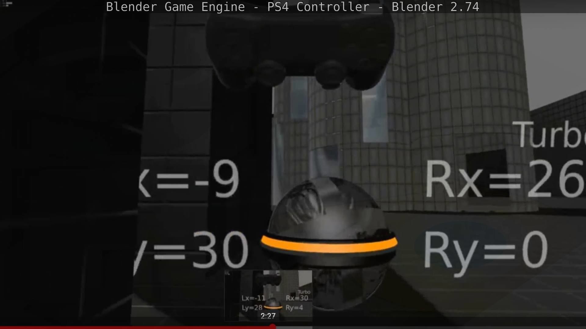Blender Game Engine PS4 Controller Python Script Free low-poly 3D model_62