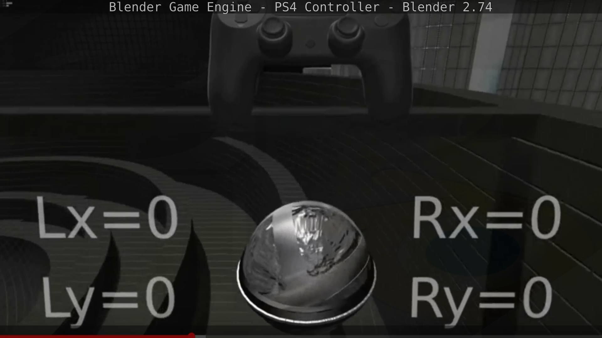 Blender Game Engine PS4 Controller Python Script Free low-poly 3D model_129