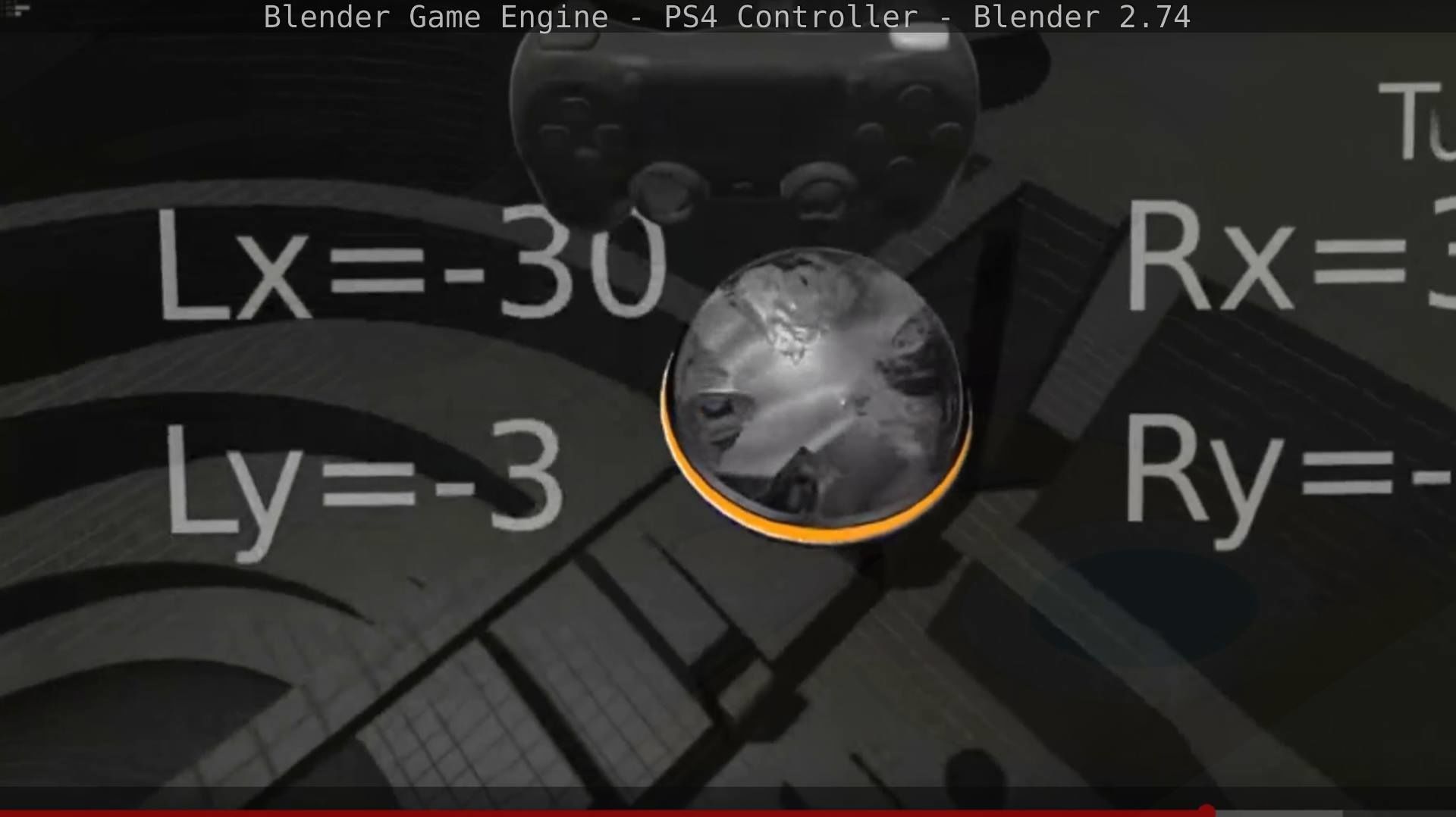 Blender Game Engine PS4 Controller Python Script Free low-poly 3D model_134