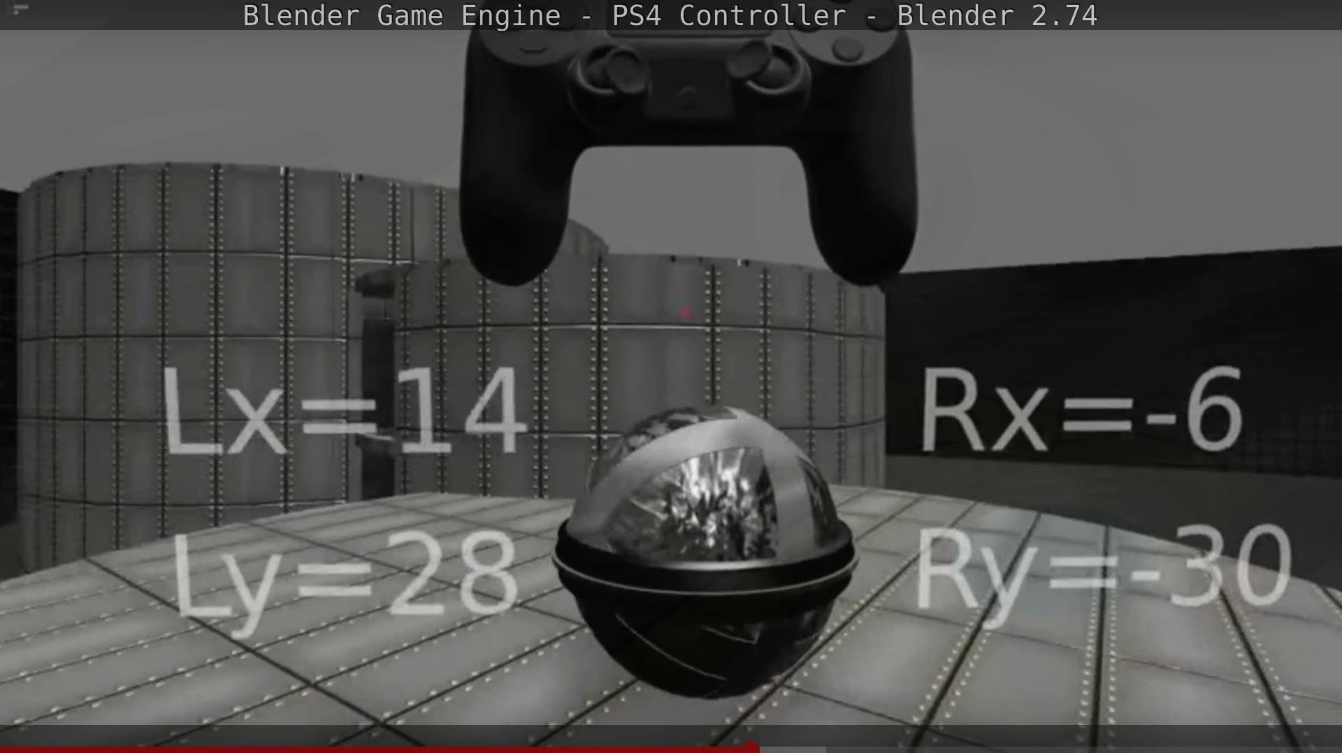 Blender Game Engine PS4 Controller Python Script Free low-poly 3D model_92