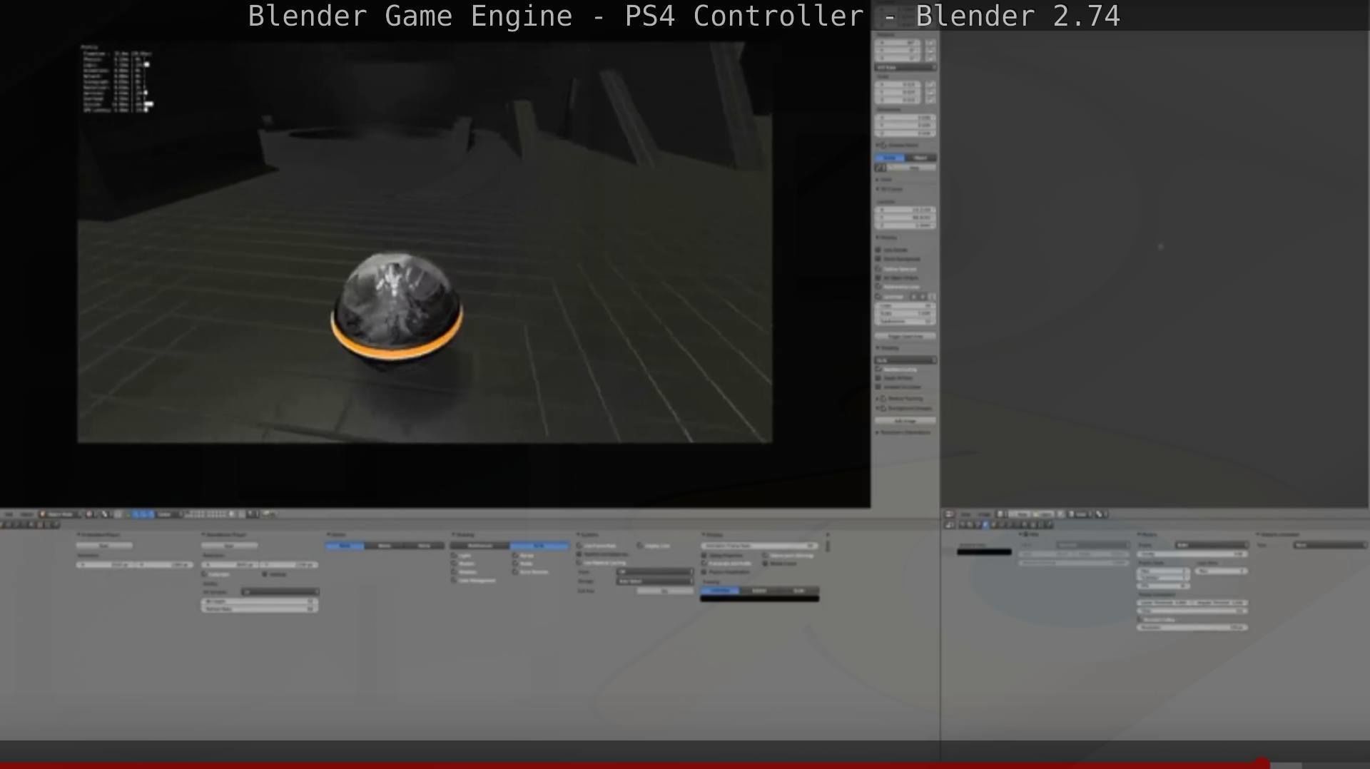 Blender Game Engine PS4 Controller Python Script Free low-poly 3D model_145