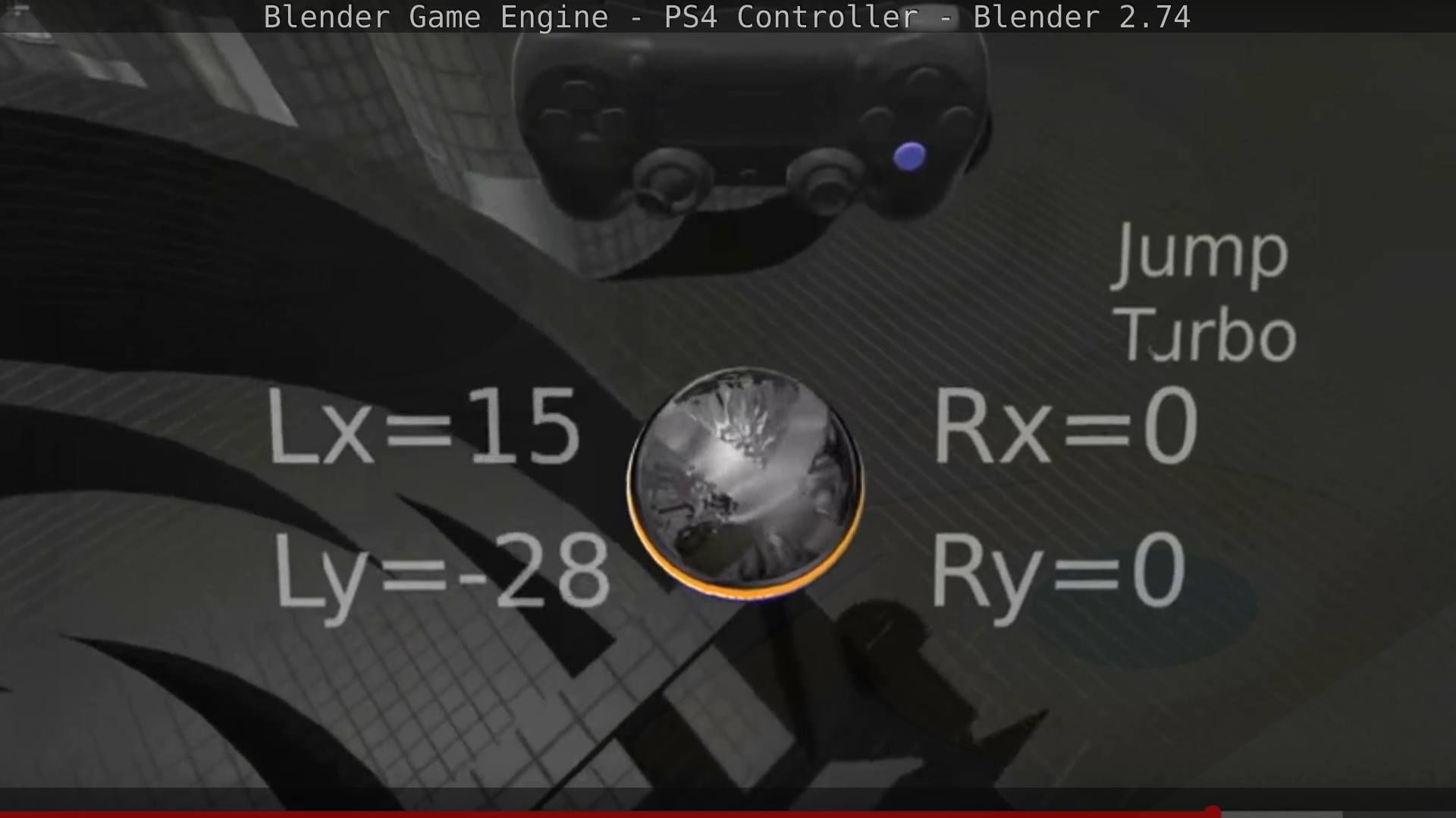 Blender Game Engine PS4 Controller Python Script Free low-poly 3D model_139