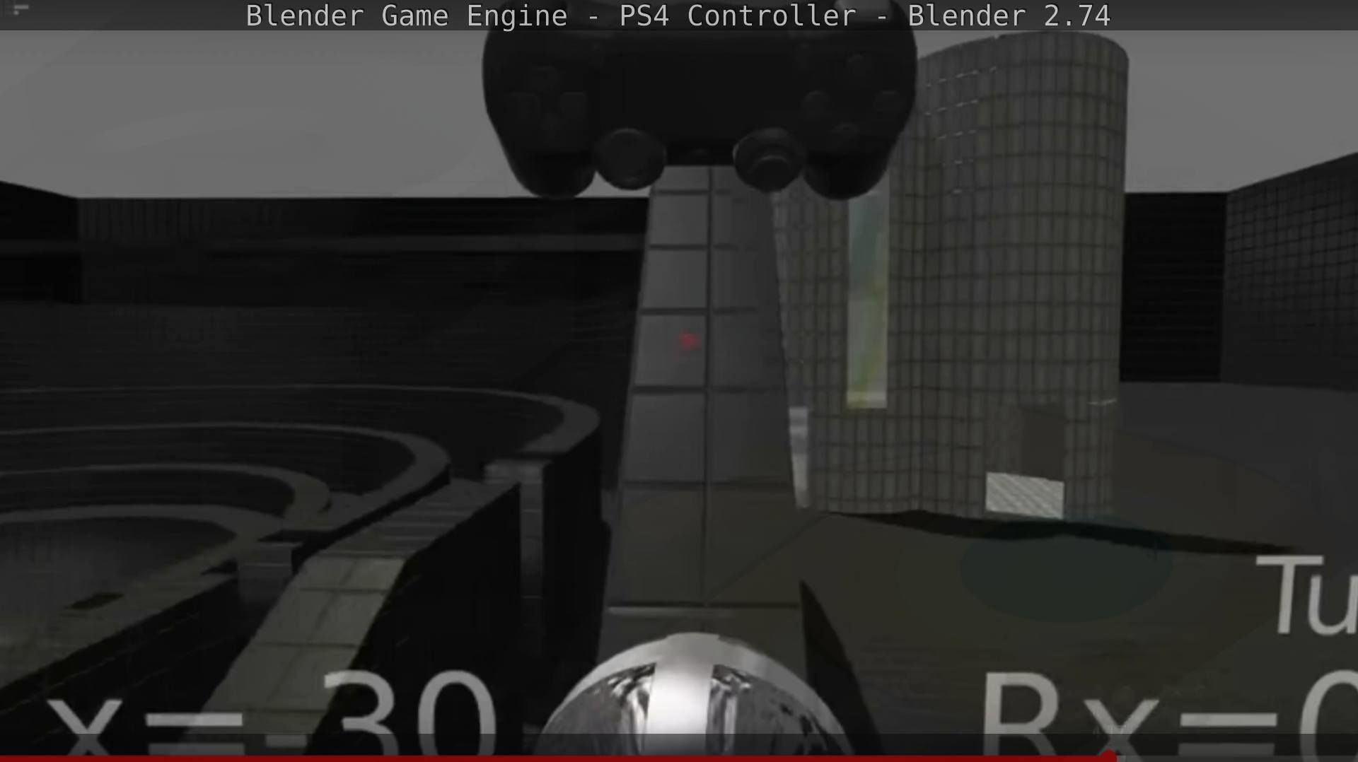 Blender Game Engine PS4 Controller Python Script Free low-poly 3D model_122