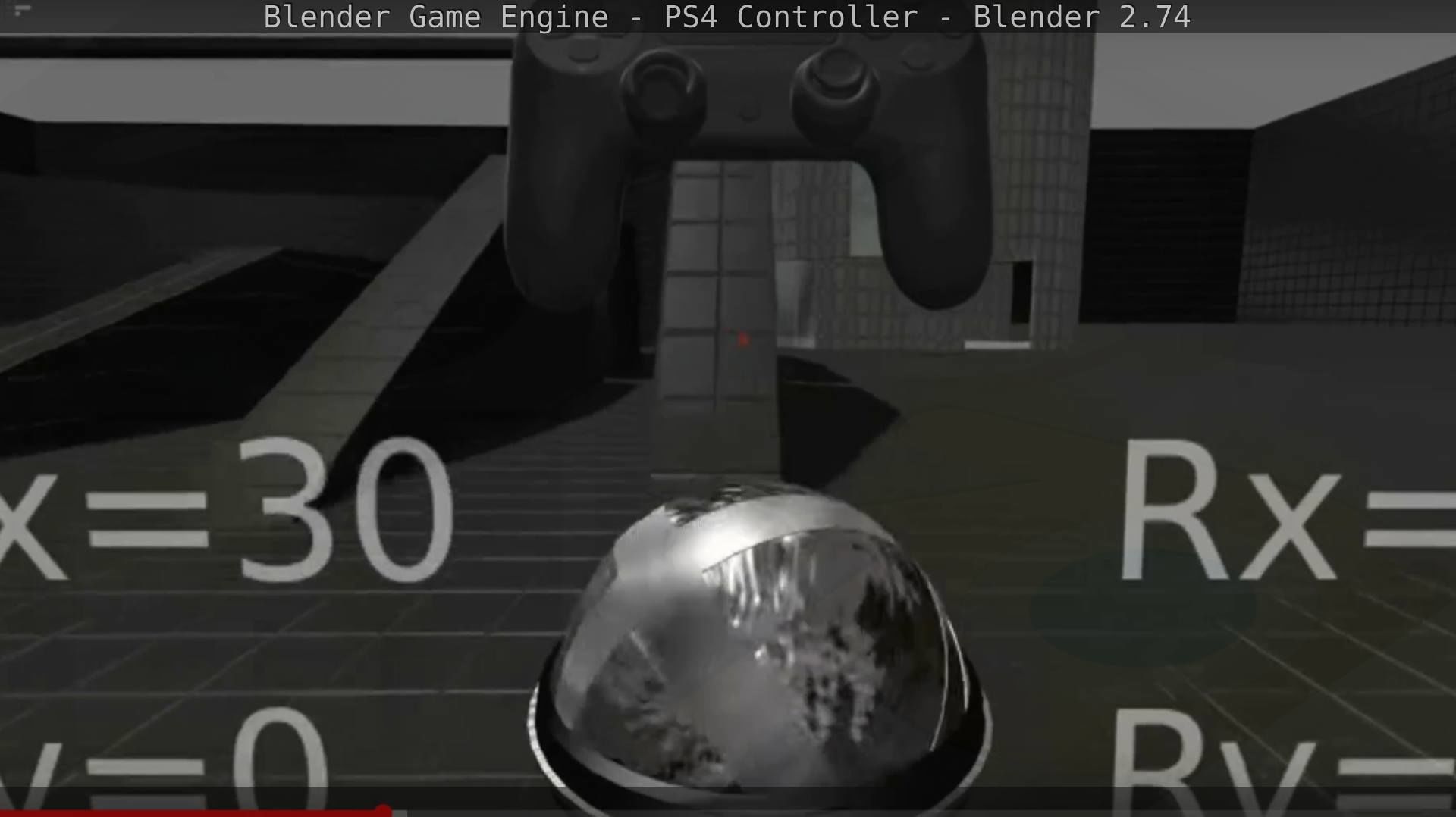 Blender Game Engine PS4 Controller Python Script Free low-poly 3D model_101