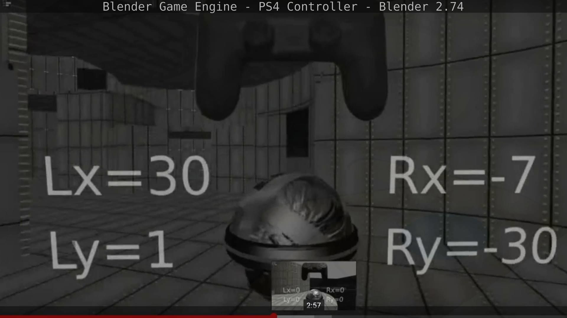 Blender Game Engine PS4 Controller Python Script Free low-poly 3D model_84