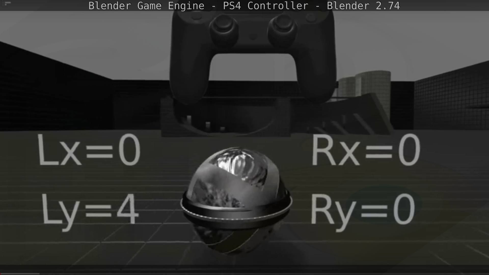 Blender Game Engine PS4 Controller Python Script Free low-poly 3D model_14