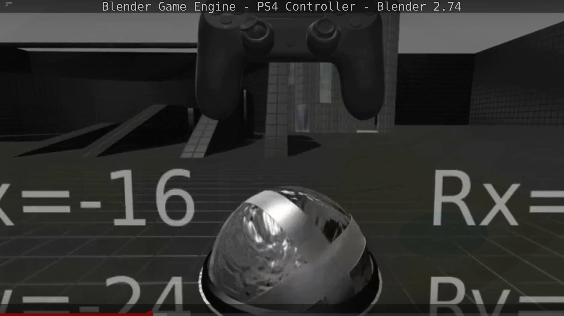 Blender Game Engine PS4 Controller Python Script Free low-poly 3D model_106