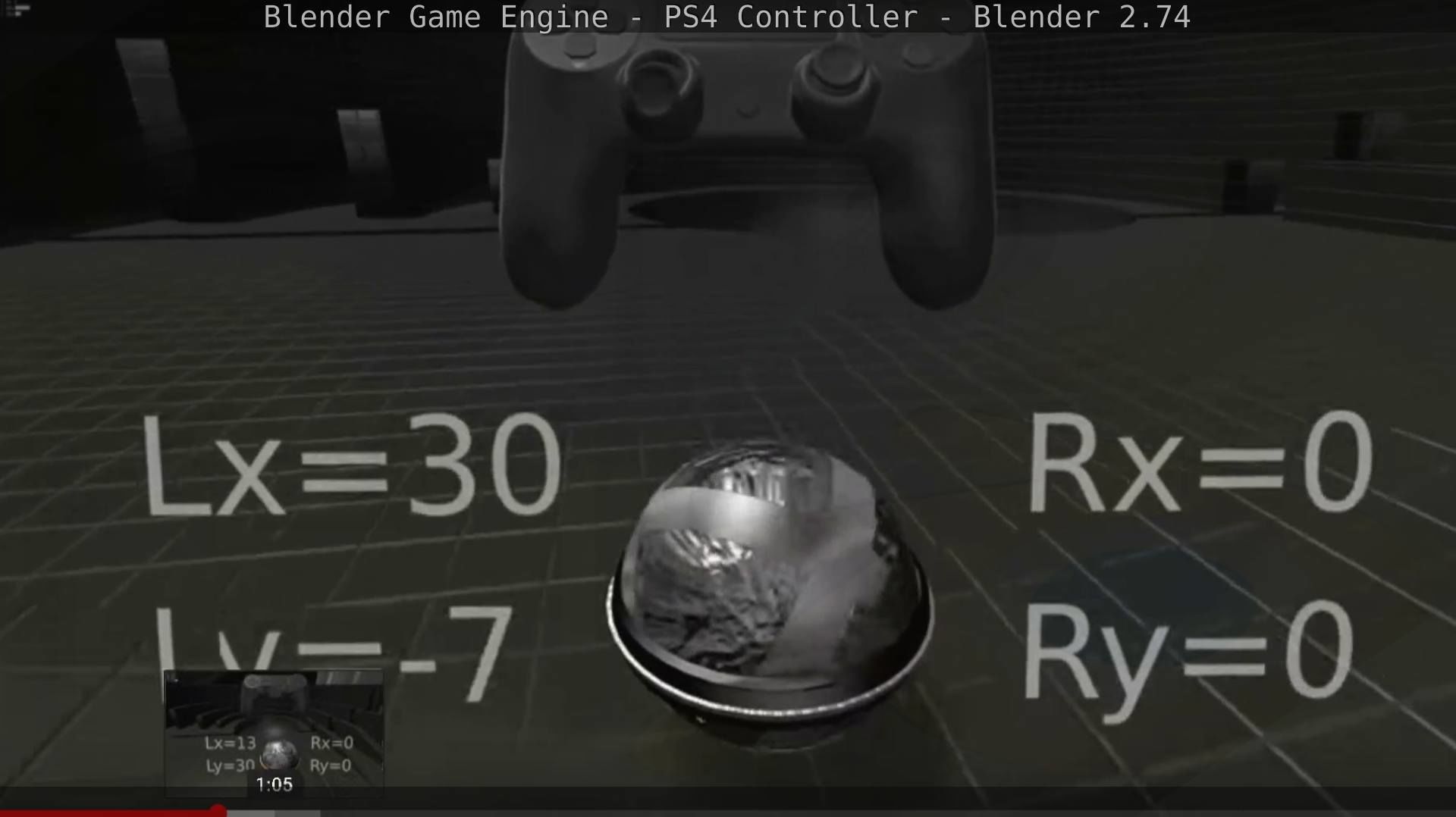 Blender Game Engine PS4 Controller Python Script Free low-poly 3D model_51