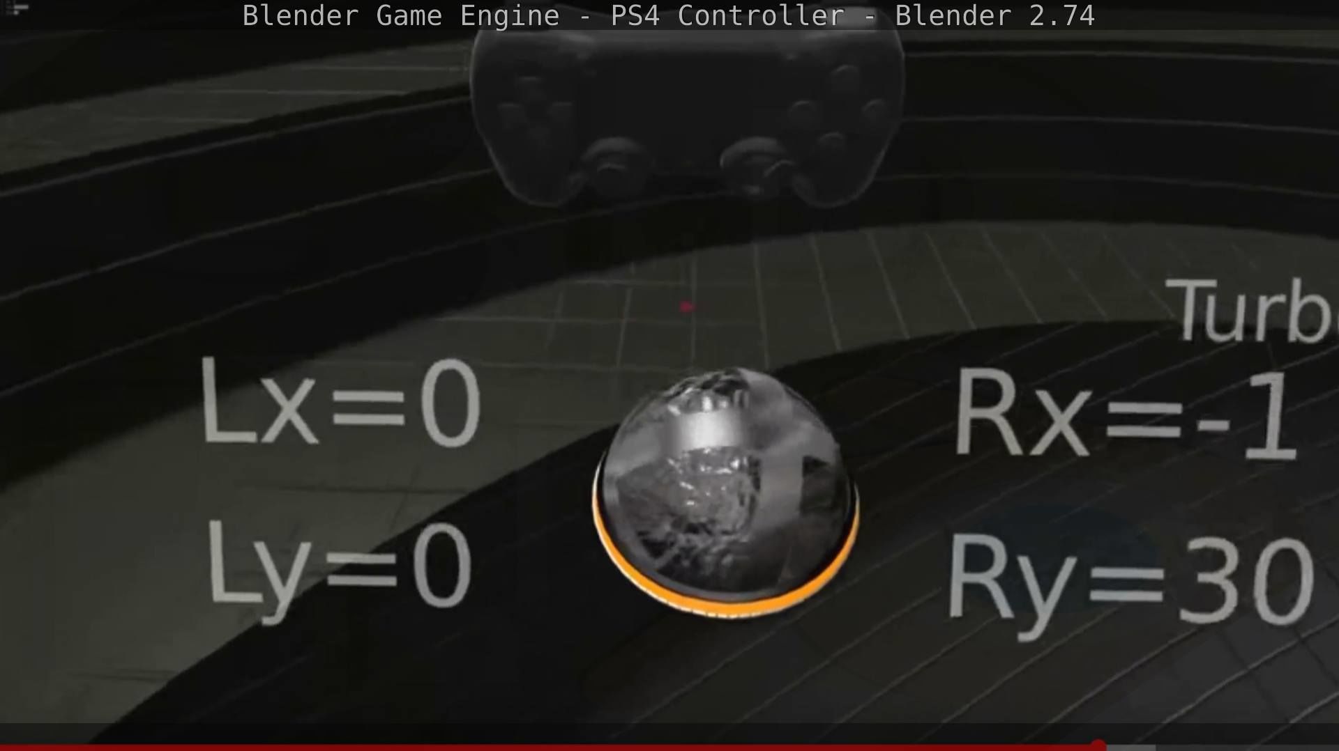 Blender Game Engine PS4 Controller Python Script Free low-poly 3D model_127