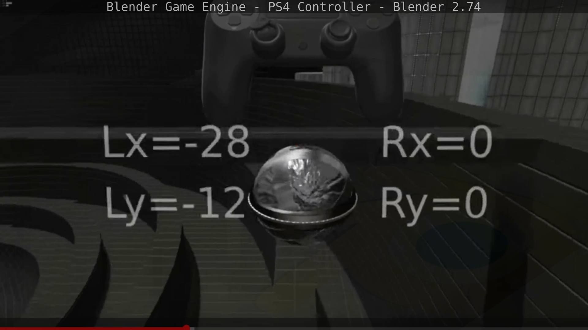 Blender Game Engine PS4 Controller Python Script Free low-poly 3D model_47